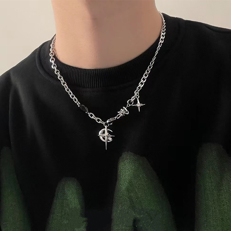 2023 Korean Fashion Goth Punk  - đánh giá và giá Men Accessories Neck Chain